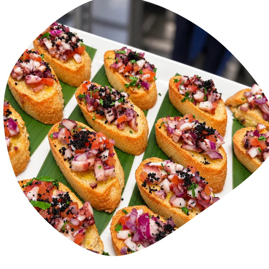 Octopus toast